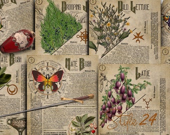 No 10, Book of Shadows,Printable pages of Ritual Poisonous Plants,Herbs, Witchcraft,Herbal, Grimoire BOS Sheets,Green Witch Scrolls of Venom