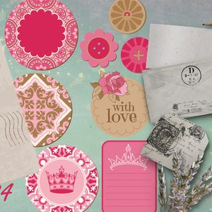 Printable Love Story, DIY Wedding Invitation, Digital Paper, Journal Kit, Junk Journal, Wedding ...