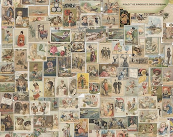 Viktorianische Ephemera: 400+ Vintage Werbungen & Postkarten (Printable Junk Journal Kit)