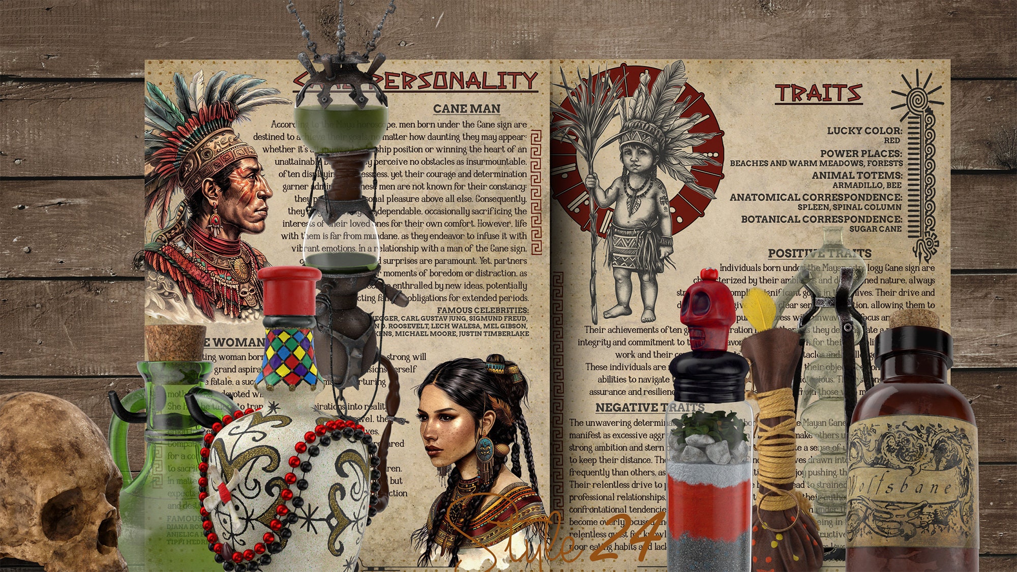 Reed Aztec The cane aztec zodiac - Horoscopeaz.com