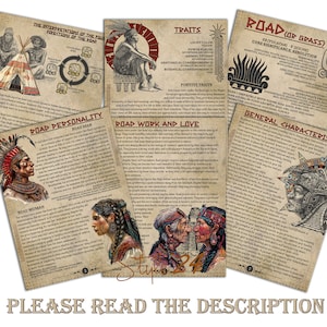 Road (Grass)- Mayan Astrology, Book of Shadows Printable Pages, Mayan Birth Chart Reading, Destiny Chart, Correspondence, Digital BOS, DIY