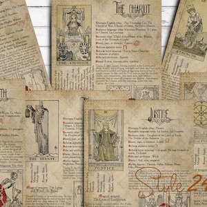 Tarot-Korrespondenzen #2, Buch der Schatten, Printable witchcraft, BOS Sheets, Tarotkarten, Orakelkarten, Wahrsagekarten, Wahrsagungskarten, Wahrsagerin DIY
