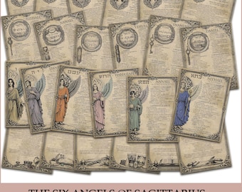 Shem HaMephorash Guardian Angels of Sagittarius — A 24‑Page Angelology Printable Guide