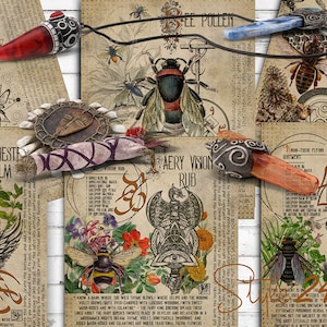 Poções Mágicas 4 - Abelhas, Bruxaria, Imprimível, Livro das Sombras, Herbal, Grimório, BOS, Download Digital, Feitiço, Magia, Bruxa Verde DIY