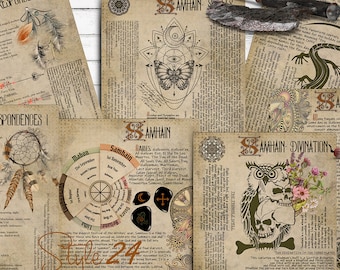 Samhain Wiccan Sabbat, Book of Shadows, Printable, Witchcraft, BOS, Digital Download, Spell, Magic, Green Witch, Correspondences, Sabbats