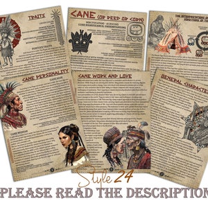 Cane (Reed, Corn)- Mayan Astrology, Book of Shadows Printable Pages, Mayan Birth Chart Reading, Destiny Chart, Correspondence, Digital BOS