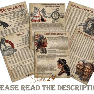 Seed (Lizard)- Mayan Astrology, Book of Shadows Printable Pages, Mayan Birth Chart Reading, Destiny Chart, Correspondence, Digital BOS, DIY