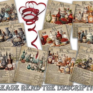Resinous Essential Oils No.2 | Printable | Book of Shadows | Botanical Magic Guide Essential Oils | Aromatherapy | Witches Guide | Grimoire