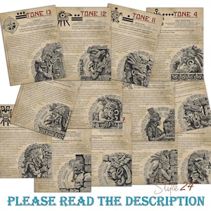 Toni Maya - La tua guida all'astrologia Maya, Pagine stampabili del Libro delle Ombre, Lettura del tema natale Maya, Tema del destino, Tzolkin, BOS digitale