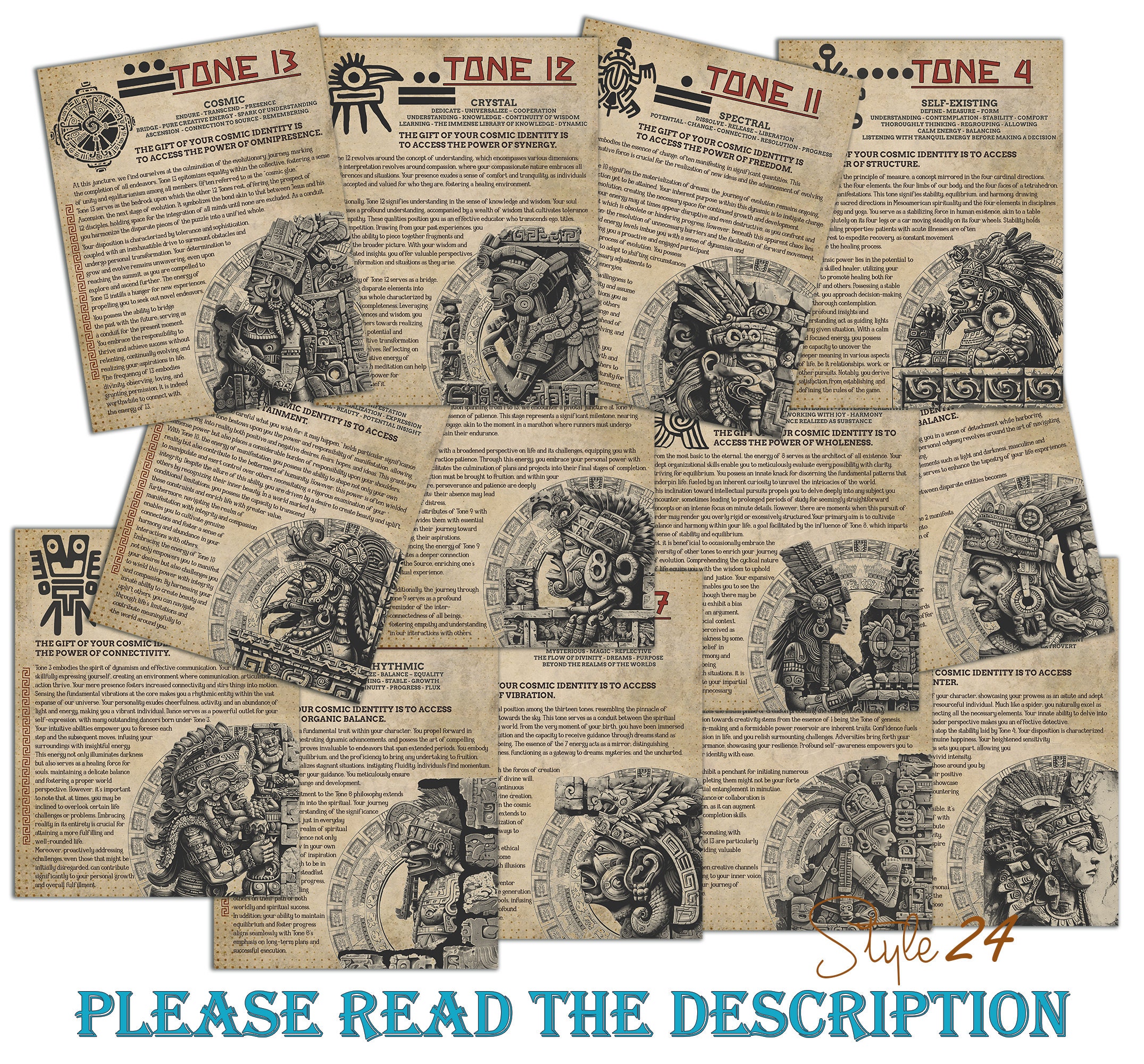 Mayan Astrology Guide: Tones, Birth Chart, Tzolkin (digital BOS