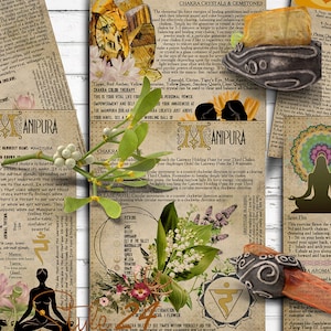 The Third Chakra of Corresponding & Healing, Book of Shadows, Printable pages, BOS Sheets, Balances and Imbalances, Crystals, Gems, Plants