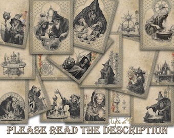 Printable Book of Shadows Pages: Blank Grimoire Starter Kit (Digital Download)