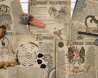 Lughnassadh Sabbat Printable Pages, Wiccan Book of Shadows (Digital Download)