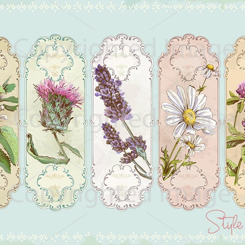 5 X Herbal Apothecary Labels Printable Labels Jar Labels Tags - Etsy Ireland