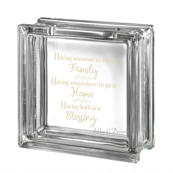 Decorative Glass Block Lighted Glass Block Glass Block With Etsy