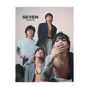 bts - jungkook seven blanket (double sided)