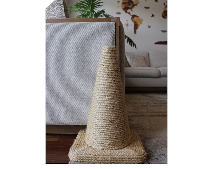 Cone Cat Scratching Post Etsy