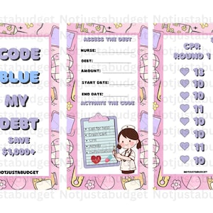 Code Blue My Debt Savings Challenge | Box Challenge | Digital Download