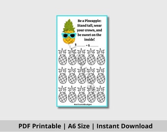 Pineapple Mini Saving Challenge | Low Income | Low Budget | A6 Envelopes | Mini Savings Challenge | Digital Challenge