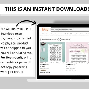 Spare Change Savings Challenge | Printable Instant Download | 5x7 Size ...