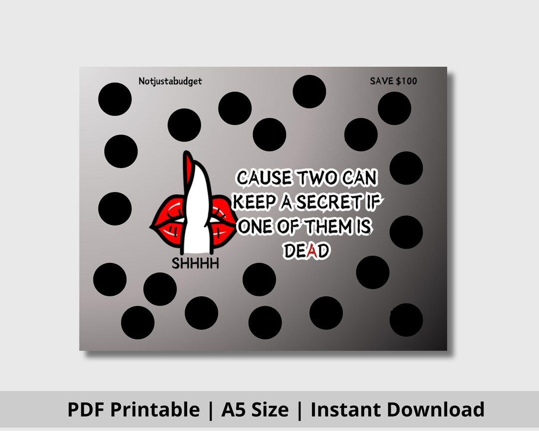 PLL Two Can Keep A Secret Savings Challenge Printable Instant Download ...