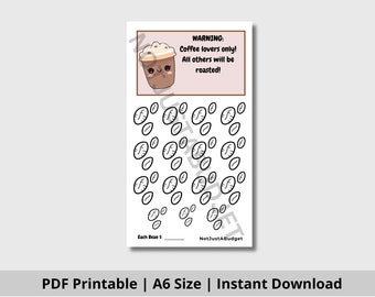 Coffee Lovers Only Mini Saving Challenge | Low Income | Savings Goal| Low Budget | A6 Envelopes | Mini Savings Challenge | Digital Challenge