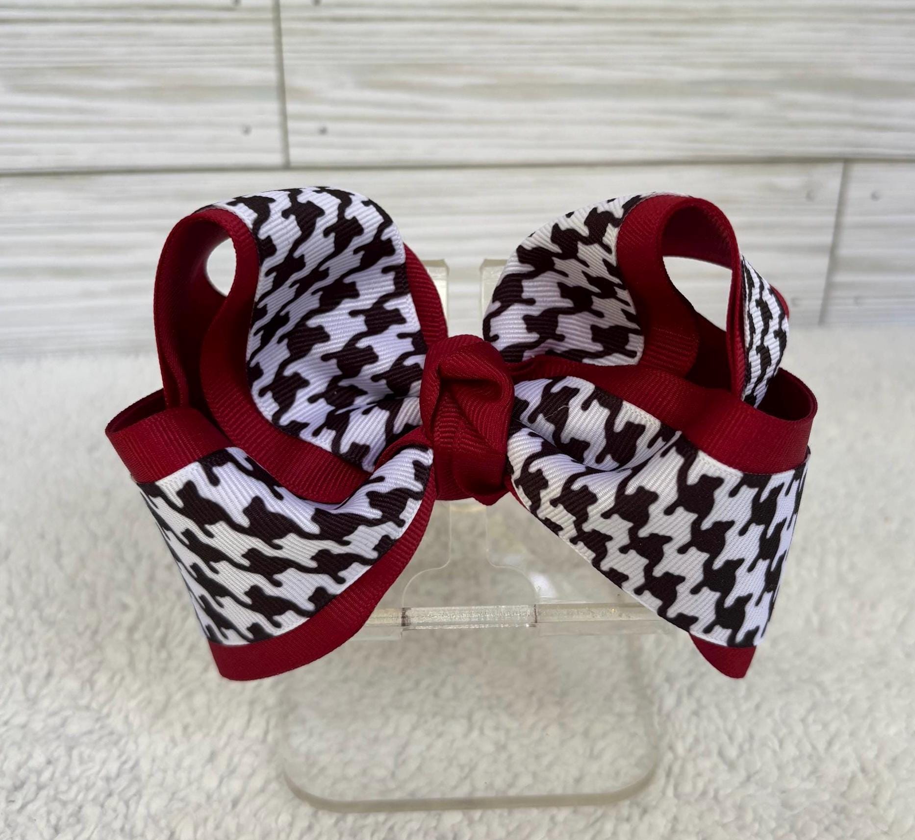 Houndstooth Hairbow - Etsy display picture 3