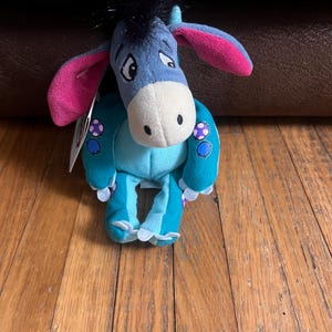 Vintage Disney Store 9” Dino Eeyore Mini Bean Bag plush
