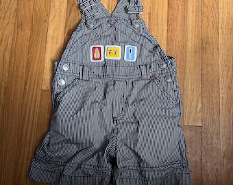 Pantalones cortos con apliques de herramientas Gymboree 2000 6/12 vintage