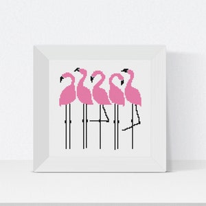 Elegant Flamingo Cross Stitch Design - Avian Charm PDF Pattern Download