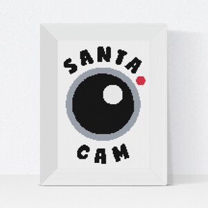 Santa Cross Stitch Pattern PDF – Christmas Cross Stitch, Holiday Embroidery, DIY Xmas Decor, Easy Instant Download