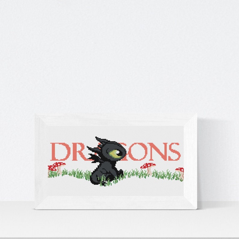 Disney Cross Stitch Pattern How to Train Your Dragon Etsy
