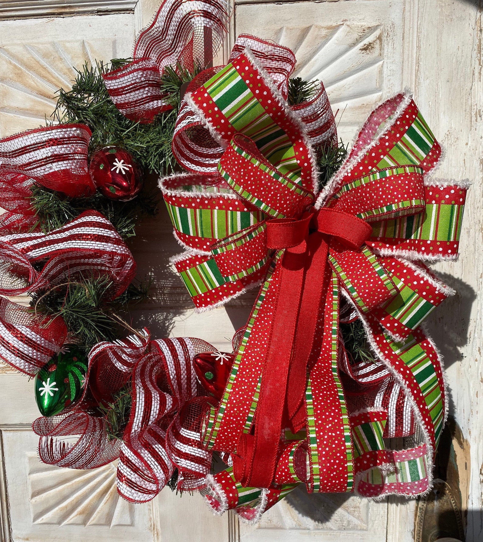 Christmas Reef Door Decor Whimsical Decor Holiday Decor Etsy