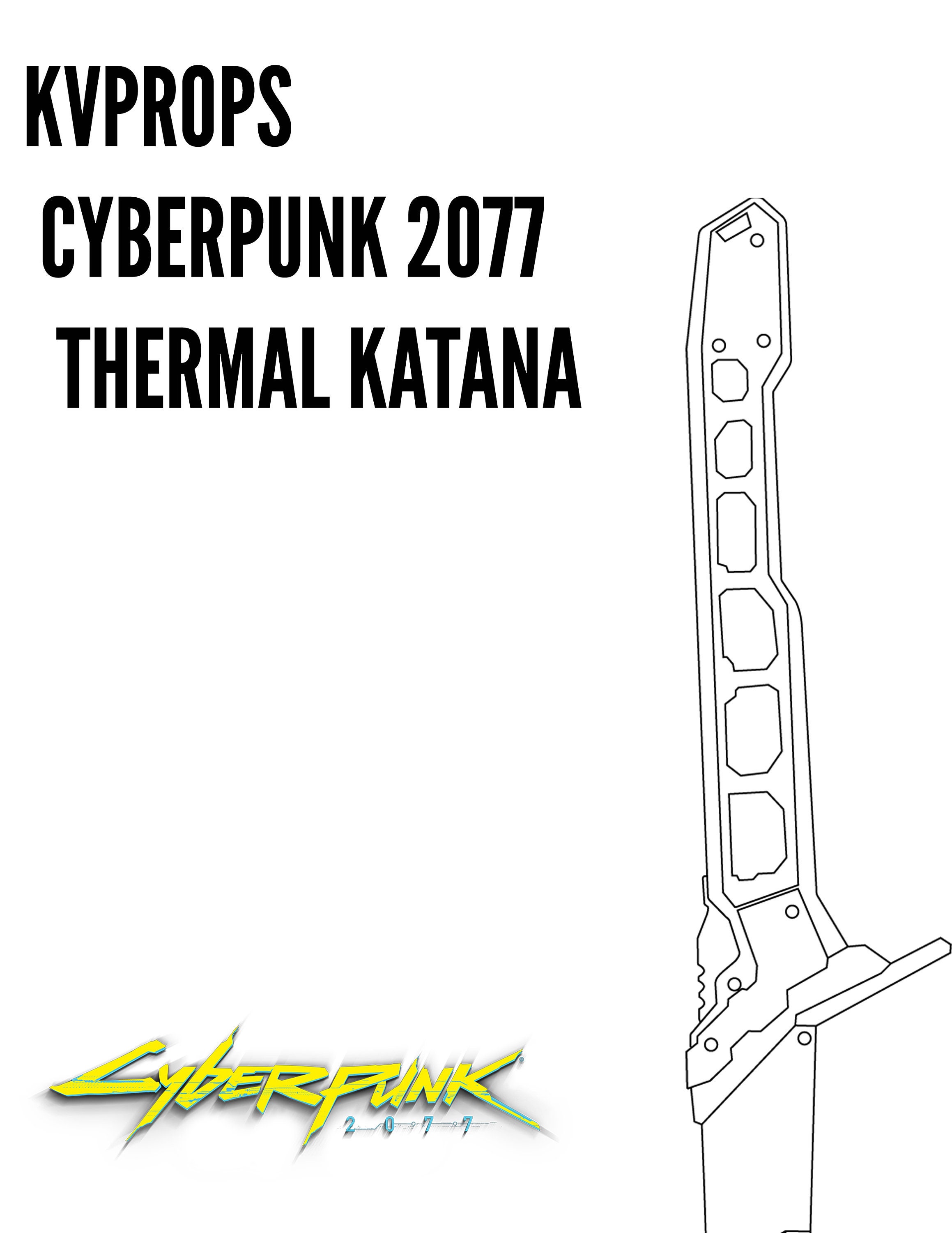 Cyberpunk 2077 : Thermal Katana Pattern