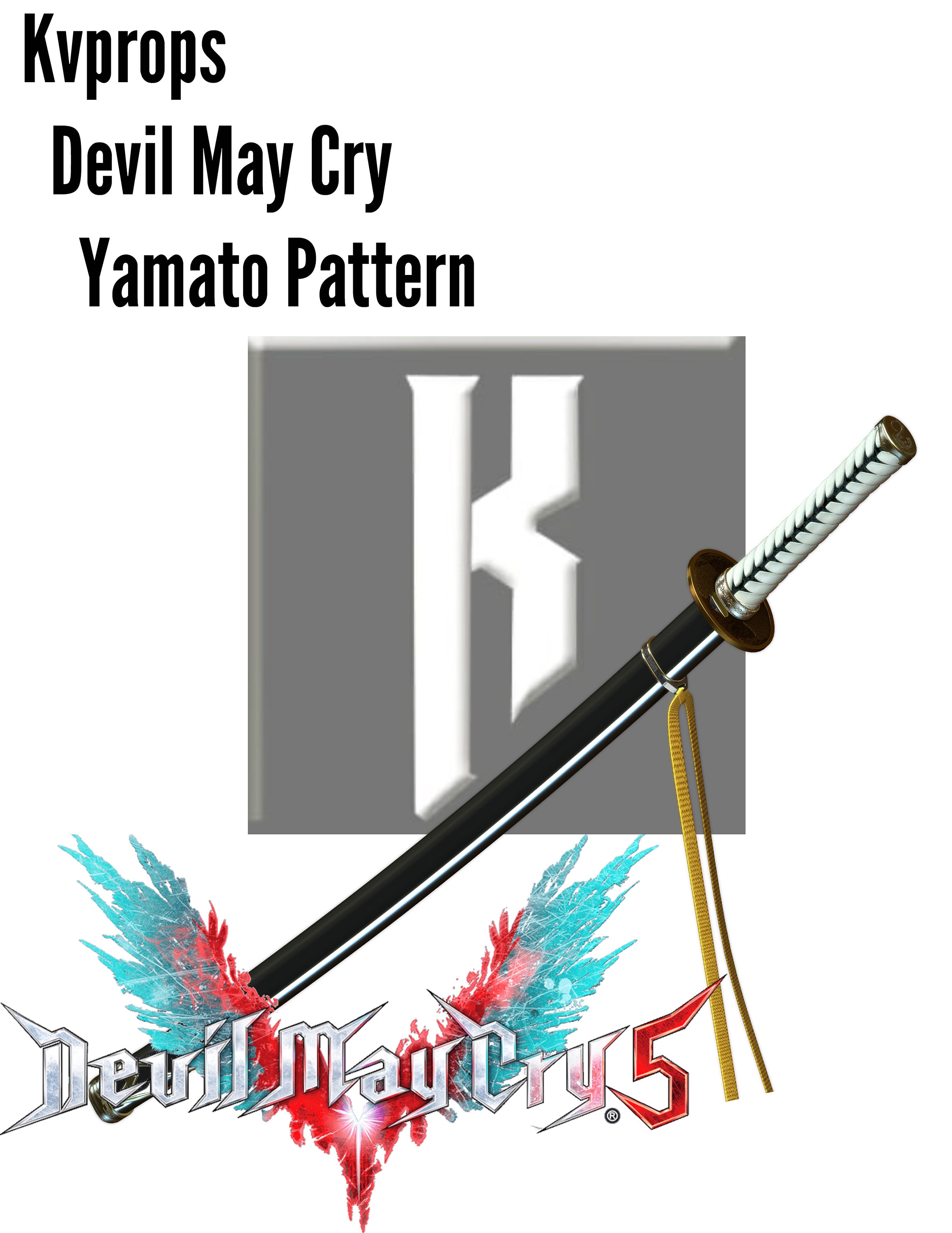 Devil May Cry V DMC 5 Vergil Yamato Sword Cosplay Prop