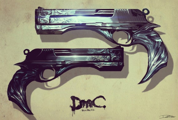 DmC デビル メイ クライ エボニー & アイボリー ガン パターン - Etsy 日本