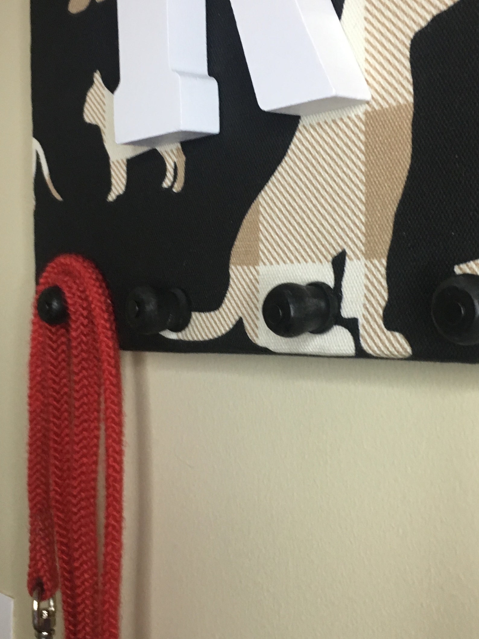 Dog Leash Organizer Holder Personalized Wall Decor 10 X Etsy UK