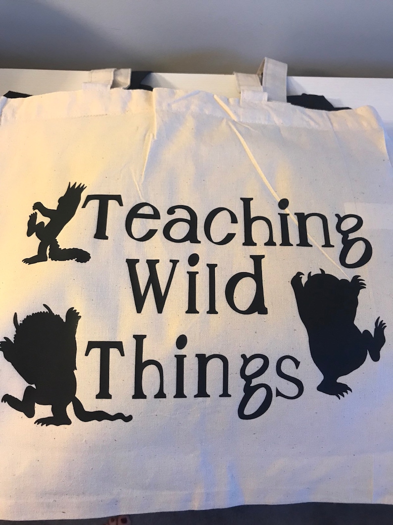 Teaching Wild Things tote bag