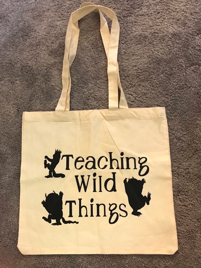 Teaching Wild Things tote bag
