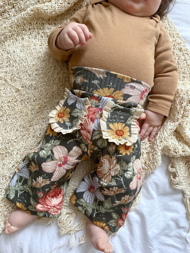 Yellow Wide Leg Pants Easy Sewing Pattern