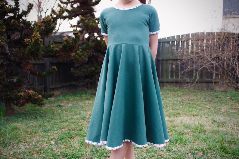 Circle Skirt Toddler Twirl Dress PDF Sewing Pattern - Pattern #108 image 8