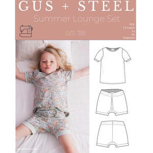 Sommer Lounge Set Pyjama PDF Schnittmuster - Pattern #112