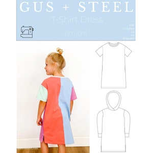 T-Shirts Dress + Sleep Shirt + Beach Cover-up PDF Sewing Pattern - Pattern #133