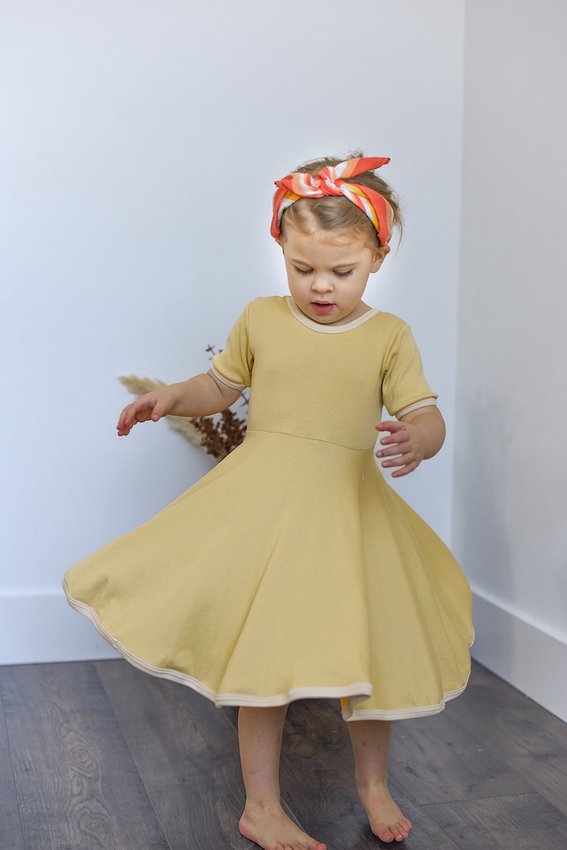 Circle Skirt Toddler Twirl Dress PDF Sewing Pattern - Pattern #108 image 4