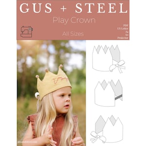 Birthday DIY Play Crown for Kids and Adults - Pattern #136
