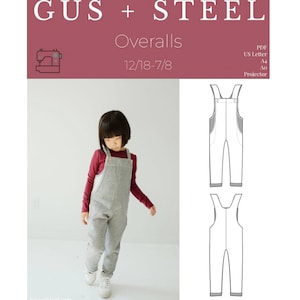 Kids Overalls PDF Sewing Pattern - Pattern #120