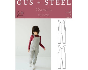 Kids Overalls PDF Sewing Pattern - Pattern #120