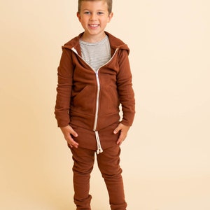Kids Zip-Up Hoodie with Kangaroo Pocket PDF Sewing Pattern - Pattern #107 image 5