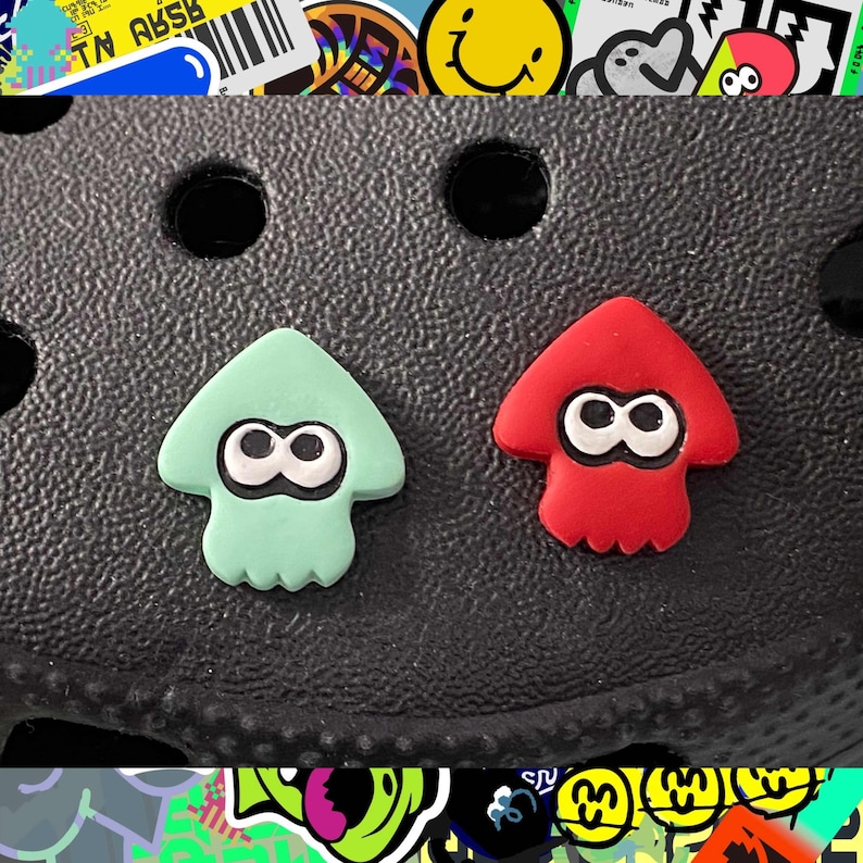 Splatoon Squid Inkling Shoe Clog Charm - Etsy