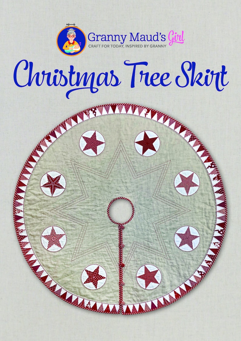 Christmas Tree Skirt pattern by Granny Maud's Girl image 1